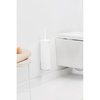 image:imageBrabantia Mindset Toilet Brush amp Holder Mineral Fresh White Bristle Brush Toilet Bowl Cleaner Wall Mountable Discrete Holder Removable Inner Holder LWH 38 x 43 x 165