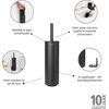 image:imageBrabantia Mindset Toilet Brush amp Holder Mineral Infinite Gray Bristle Brush Toilet Bowl Cleaner Wall Mountable Discrete Holder Removable Inner Holder LWH 38 x 43 x 165