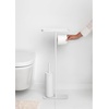image:imageBrabantia Mindset Toilet Butler  Mineral Infinite Gray  Freestanding AllinOne Bathroom Accessory Set  Toilet Paper Holder Stand Integrated Shelf amp Toilet Brush amp Holder  Bathroom Phone HolderMineral Fresh White
