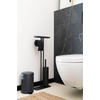 image:imageBrabantia Mindset Toilet Butler  Mineral Infinite Gray  Freestanding AllinOne Bathroom Accessory Set  Toilet Paper Holder Stand Integrated Shelf amp Toilet Brush amp Holder  Bathroom Phone HolderMineral Infinite Gray