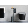 image:imageBrabantia Mindset Toilet Butler  Mineral Infinite Gray  Freestanding AllinOne Bathroom Accessory Set  Toilet Paper Holder Stand Integrated Shelf amp Toilet Brush amp Holder  Bathroom Phone HolderMineral Infinite Gray