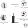 image:imageBrabantia Mindset Toilet Butler  Mineral Infinite Gray  Freestanding AllinOne Bathroom Accessory Set  Toilet Paper Holder Stand Integrated Shelf amp Toilet Brush amp Holder  Bathroom Phone HolderMineral Infinite Gray
