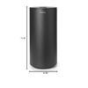image:imageBrabantia Mindset Toilet Roll Dispenser Mineral Infinite Gray AntiRust Discreet Bathroom Tissue Holder 2 Spare Rolls  537 WallMountable Tidy Storage