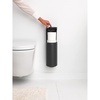 image:imageBrabantia Mindset Toilet Roll Dispenser Mineral Infinite Gray AntiRust Discreet Bathroom Tissue Holder 2 Spare Rolls  537 WallMountable Tidy Storage