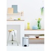 image:imageBrabantia New Icon Step Trash Can 08 GalMatt Black Soft Closing Kitchen GarbageRecycling Can with Removable BucketMetallic Mint