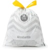 image:imageBrabantia PerfectFit Trash Bags Size Y53 Gal Thick Plastic Trash Can Liners with Drawstring Handles 120 BagsWhite  Code A