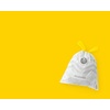 image:imageBrabantia PerfectFit Trash Bags Size Y53 Gal Thick Plastic Trash Can Liners with Drawstring Handles 120 BagsWhite  Code A