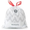 image:imageBrabantia PerfectFit Trash Bags Size Y53 Gal Thick Plastic Trash Can Liners with Drawstring Handles 120 BagsWhite  Code B