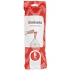 image:imageBrabantia PerfectFit Trash Bags Size Y53 Gal Thick Plastic Trash Can Liners with Drawstring Handles 120 BagsWhite  Code B