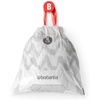 image:imageBrabantia PerfectFit Trash Bags Size Y53 Gal Thick Plastic Trash Can Liners with Drawstring Handles 120 BagsWhite  Code B