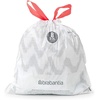 image:imageBrabantia PerfectFit Trash Bags Size Y53 Gal Thick Plastic Trash Can Liners with Drawstring Handles 120 BagsWhite  Code B
