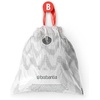 image:imageBrabantia PerfectFit Trash Bags Size Y53 Gal Thick Plastic Trash Can Liners with Drawstring Handles 120 BagsWhite  Code B