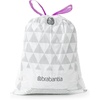 image:imageBrabantia PerfectFit Trash Bags Size Y53 Gal Thick Plastic Trash Can Liners with Drawstring Handles 120 BagsWhite  Code C