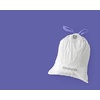 image:imageBrabantia PerfectFit Trash Bags Size Y53 Gal Thick Plastic Trash Can Liners with Drawstring Handles 120 BagsWhite  Code D