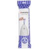 image:imageBrabantia PerfectFit Trash Bags Size Y53 Gal Thick Plastic Trash Can Liners with Drawstring Handles 120 BagsWhite  Code D