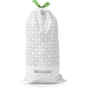 image:imageBrabantia PerfectFit Trash Bags Size Y53 Gal Thick Plastic Trash Can Liners with Drawstring Handles 120 BagsWhite  Code G