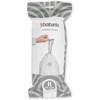 image:imageBrabantia PerfectFit Trash Bags Size Y53 Gal Thick Plastic Trash Can Liners with Drawstring Handles 120 BagsWhite  Code H