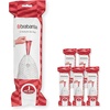 image:imageBrabantia PerfectFit Trash Bags Size Y53 Gal Thick Plastic Trash Can Liners with Drawstring Handles 120 BagsWhite  Code J
