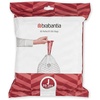image:imageBrabantia PerfectFit Trash Bags Size Y53 Gal Thick Plastic Trash Can Liners with Drawstring Handles 120 BagsWhite  Code J