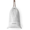image:imageBrabantia PerfectFit Trash Bags Size Y53 Gal Thick Plastic Trash Can Liners with Drawstring Handles 120 BagsWhite  Code L