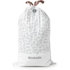image:imageBrabantia PerfectFit Trash Bags Size Y53 Gal Thick Plastic Trash Can Liners with Drawstring Handles 120 BagsWhite  Code L