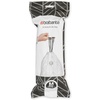 image:imageBrabantia PerfectFit Trash Bags Size Y53 Gal Thick Plastic Trash Can Liners with Drawstring Handles 120 BagsWhite  Code M