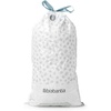 image:imageBrabantia PerfectFit Trash Bags Size Y53 Gal Thick Plastic Trash Can Liners with Drawstring Handles 120 BagsWhite  Code O