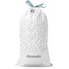 image:imageBrabantia PerfectFit Trash Bags Size Y53 Gal Thick Plastic Trash Can Liners with Drawstring Handles 120 BagsWhite  Code O