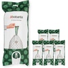 image:imageBrabantia PerfectFit Trash Bags Size Y53 Gal Thick Plastic Trash Can Liners with Drawstring Handles 120 BagsWhite  Code R