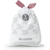 image:imageBrabantia PerfectFit Trash Bags Size Y53 Gal Thick Plastic Trash Can Liners with Drawstring Handles 120 BagsWhite  Code V