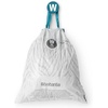 image:imageBrabantia PerfectFit Trash Bags Size Y53 Gal Thick Plastic Trash Can Liners with Drawstring Handles 120 BagsWhite  Code W