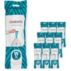 image:imageBrabantia PerfectFit Trash Bags Size Y53 Gal Thick Plastic Trash Can Liners with Drawstring Handles 120 BagsWhite  Code W