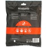 image:imageBrabantia PerfectFit Trash Bags Size Y53 Gal Thick Plastic Trash Can Liners with Drawstring Handles 120 BagsWhite  Code W