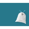 image:imageBrabantia PerfectFit Trash Bags Size Y53 Gal Thick Plastic Trash Can Liners with Drawstring Handles 120 BagsWhite  Code W