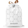 image:imageBrabantia PerfectFit Trash Bags Size Y53 Gal Thick Plastic Trash Can Liners with Drawstring Handles 120 BagsWhite  Code X