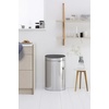 image:imageBrabantia PressTop Kitchen Trash Can  Soft Beige  8 Gallon  30L  Home Trash Can with SoftTouch StayOpen Lid amp Removable Inner Bucket   Trash BagsBrilliant Steel