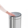 image:imageBrabantia PressTop Kitchen Trash Can  Soft Beige  8 Gallon  30L  Home Trash Can with SoftTouch StayOpen Lid amp Removable Inner Bucket   Trash BagsMatt BlackMatt Steel
