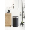 image:imageBrabantia PressTop Kitchen Trash Can with Flat Back  Brilliant Steel  106 Gallon  40L  Home Trash Can with SoftTouch StayOpen Lid amp Removable Inner Bucket  Flat Against Wall   Trash BagsMatt BlackMatt Steel