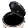image:imageBrabantia PressTop Kitchen Trash Can with Flat Back  Brilliant Steel  106 Gallon  40L  Home Trash Can with SoftTouch StayOpen Lid amp Removable Inner Bucket  Flat Against Wall   Trash BagsSoft Beige