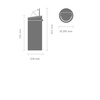 image:imageBrabantia PressTop Kitchen Trash Can with Flat Back  Brilliant Steel  106 Gallon  40L  Home Trash Can with SoftTouch StayOpen Lid amp Removable Inner Bucket  Flat Against Wall   Trash BagsDreamy Blue