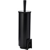 image:imageBrabantia Profile Toilet Brush and Holder Black FreestandingWallMounted Toilet Bowl Cleaner with Discreet Case Stand for BathroomBlack