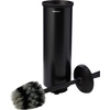 image:imageBrabantia Profile Toilet Brush and Holder Black FreestandingWallMounted Toilet Bowl Cleaner with Discreet Case Stand for BathroomBlack