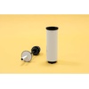 image:imageBrabantia Profile Toilet Brush and Holder Black FreestandingWallMounted Toilet Bowl Cleaner with Discreet Case Stand for BathroomWhite