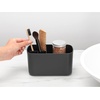image:imageBrabantia ReNew Bathroom Caddy Dark Grey  Compartments for Toothbrushes Toothpaste Soap etc  Nonslip Base and Drainage HolesOne Size