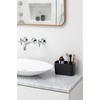 image:imageBrabantia ReNew Bathroom Caddy Dark Grey  Compartments for Toothbrushes Toothpaste Soap etc  Nonslip Base and Drainage HolesOne Size