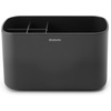 image:imageBrabantia ReNew Bathroom Caddy Dark Grey  Compartments for Toothbrushes Toothpaste Soap etc  Nonslip Base and Drainage HolesOne Size
