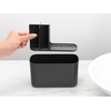 image:imageBrabantia ReNew Bathroom Caddy Dark Grey  Compartments for Toothbrushes Toothpaste Soap etc  Nonslip Base and Drainage HolesOne Size