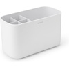 image:imageBrabantia ReNew Bathroom Caddy White  Compartments for Toothbrushes Toothpaste Soap etc  Nonslip Base and Drainage HolesWhite