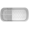 image:imageBrabantia ReNew Bathroom Caddy White  Compartments for Toothbrushes Toothpaste Soap etc  Nonslip Base and Drainage HolesWhite