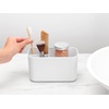 image:imageBrabantia ReNew Bathroom Caddy White  Compartments for Toothbrushes Toothpaste Soap etc  Nonslip Base and Drainage HolesWhite